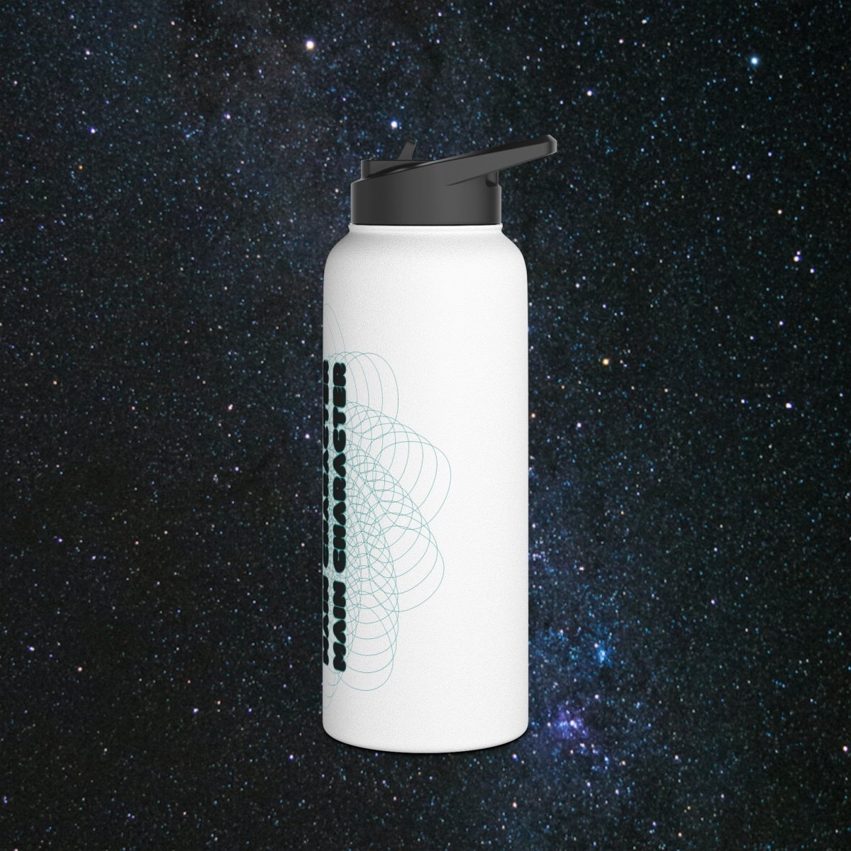 Main Character Stainless Steel Water Bottle - MindLight Apparel - Main Character Stainless Steel Water Bottle - 32oz - White -
