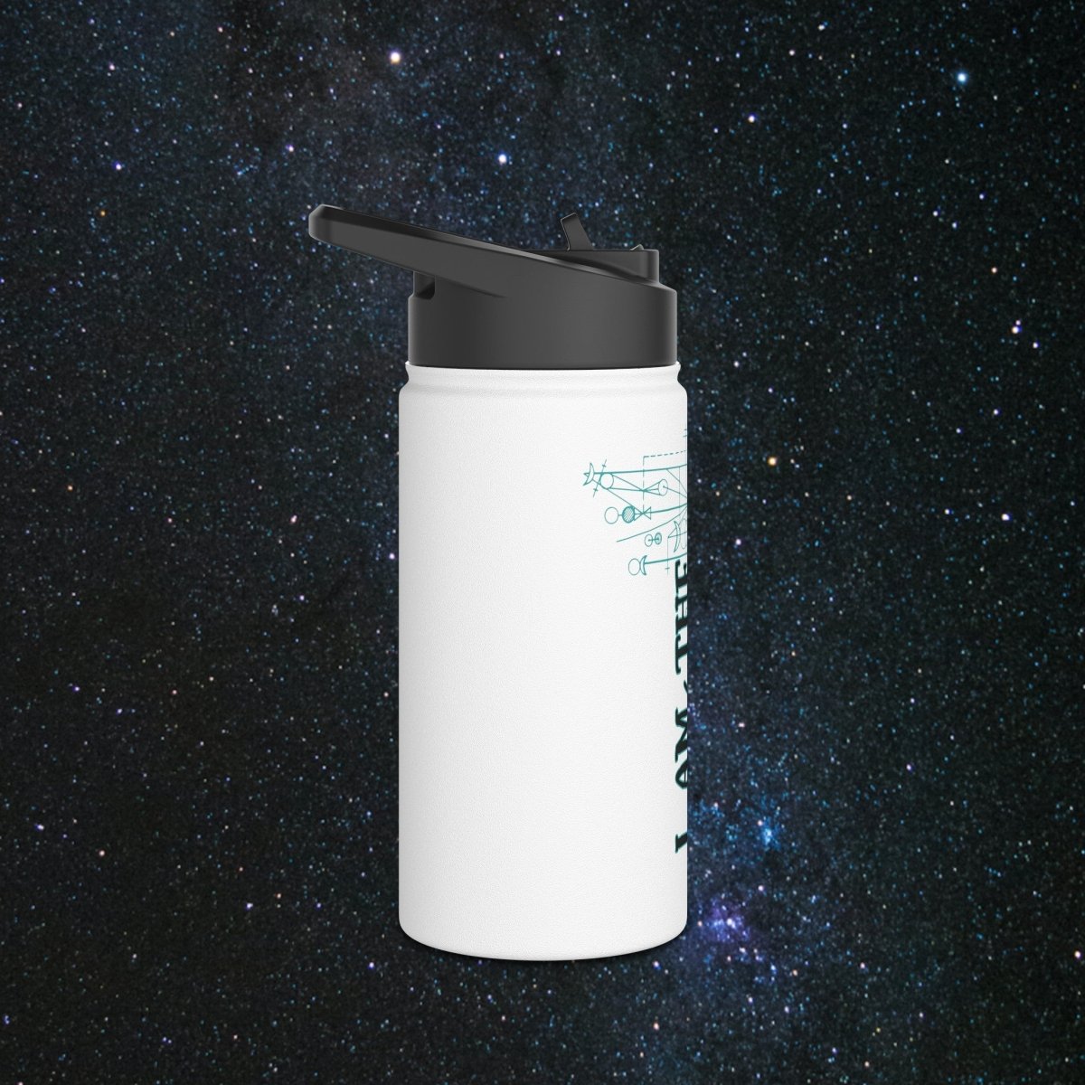 Main Character - Writer Stainless Steel Water Bottle - MindLight Apparel - Main Character - Writer Stainless Steel Water Bottle - 18oz - White -