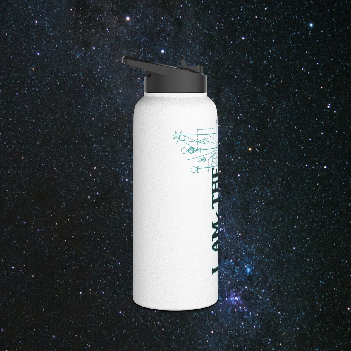 Main Character - Writer Stainless Steel Water Bottle - MindLight Apparel - Main Character - Writer Stainless Steel Water Bottle - 18oz - White -