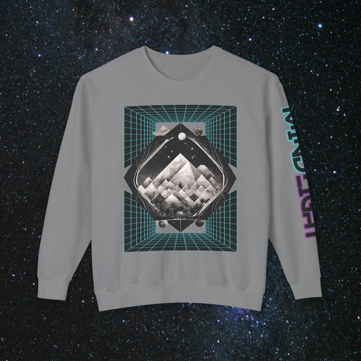 'Mainframe Break' Unisex Long Sleeve Tee - MindLight Apparel - 'Mainframe Break' Unisex Long Sleeve Tee - Grey - S -