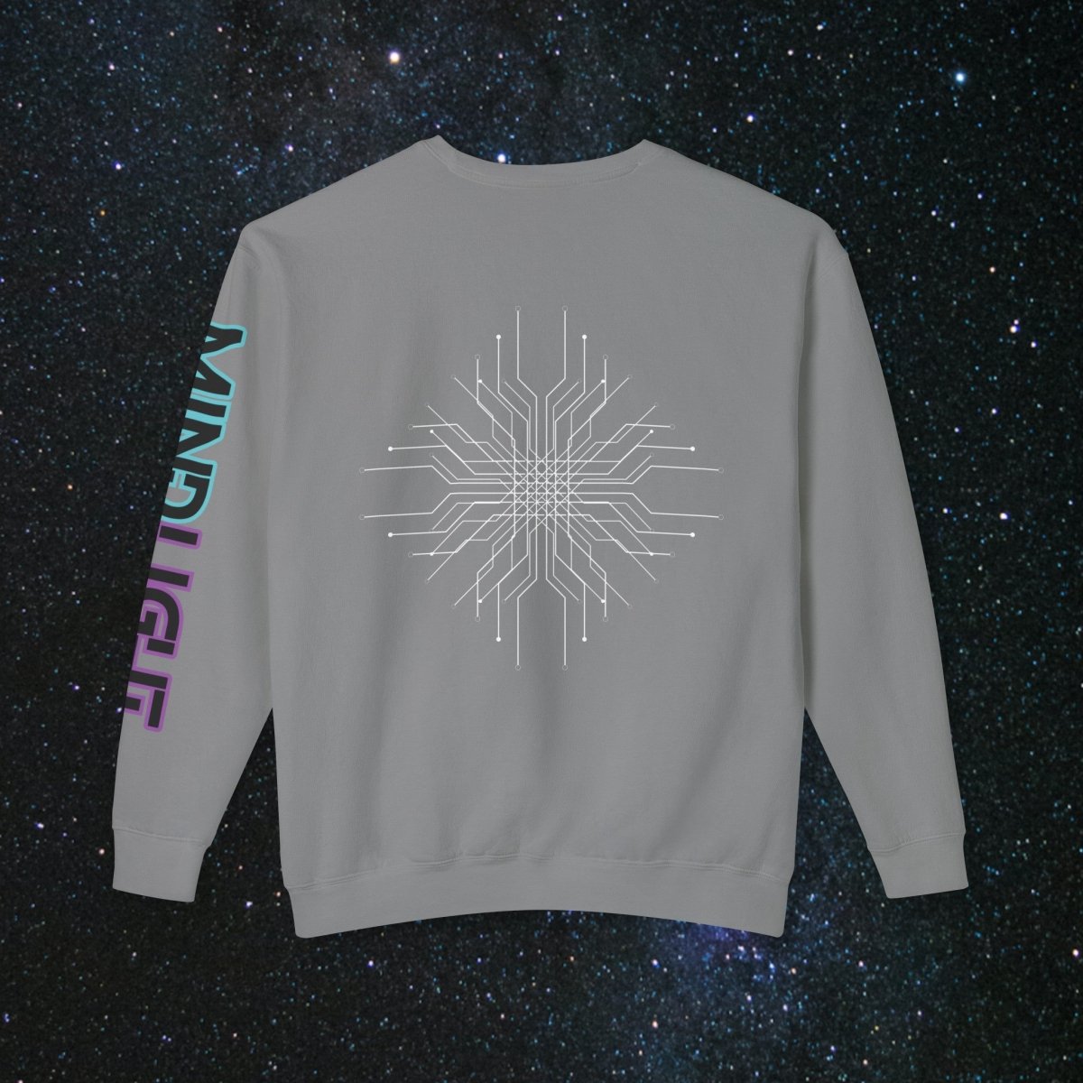 'Mainframe Break' Unisex Long Sleeve Tee - MindLight Apparel - 'Mainframe Break' Unisex Long Sleeve Tee - Hydrangea - S -
