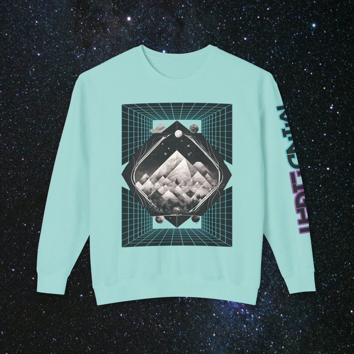 'Mainframe Break' Unisex Long Sleeve Tee - MindLight Apparel - 'Mainframe Break' Unisex Long Sleeve Tee - Chalky Mint - S -