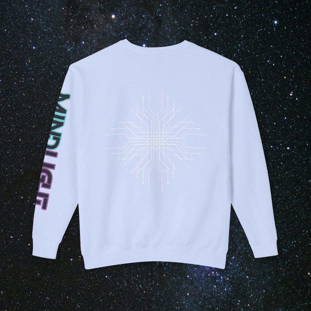 'Mainframe Break' Unisex Long Sleeve Tee - MindLight Apparel - 'Mainframe Break' Unisex Long Sleeve Tee - Hydrangea - S -