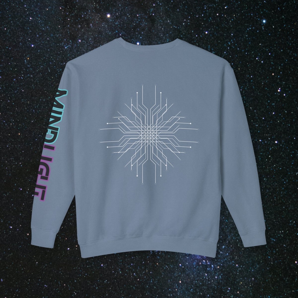 'Mainframe Break' Unisex Long Sleeve Tee - MindLight Apparel - 'Mainframe Break' Unisex Long Sleeve Tee - Hydrangea - S -