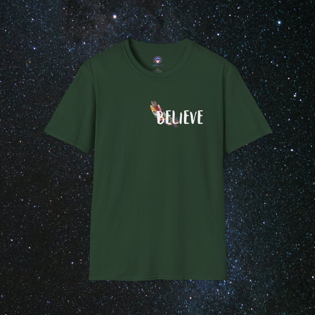 Manifestation - Minima Unisex Softstyle T-Shirt - MindLight Apparel - Manifestation - Minima Unisex Softstyle T-Shirt - Forest Green - S -