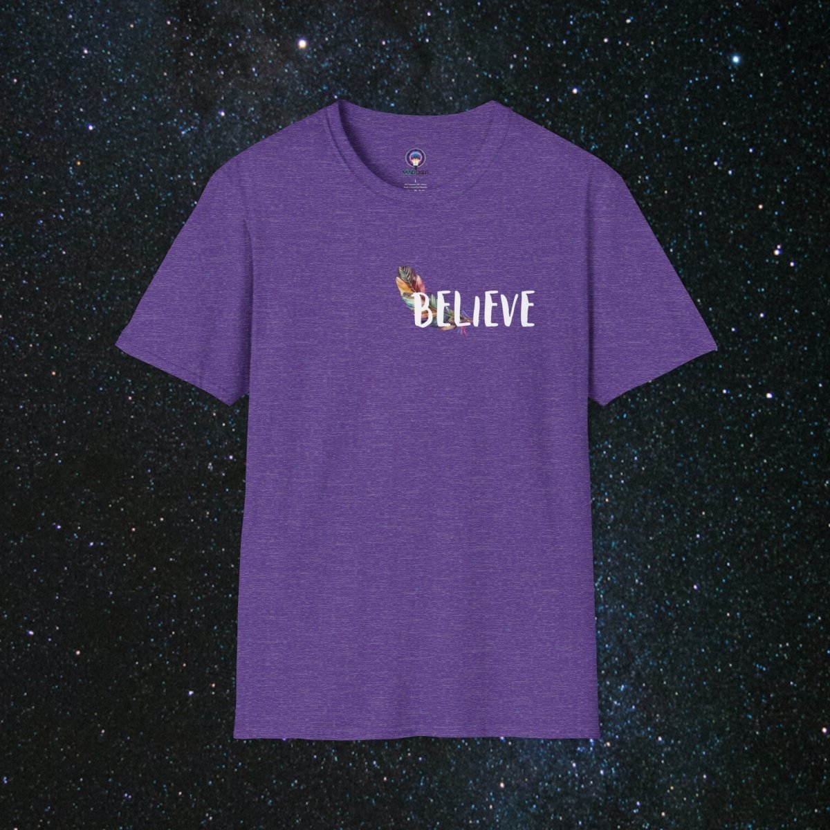 Manifestation - Minima Unisex Softstyle T-Shirt - MindLight Apparel - Manifestation - Minima Unisex Softstyle T-Shirt - Heather Purple - S -