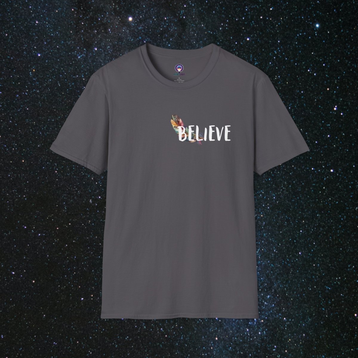 Manifestation - Minima Unisex Softstyle T-Shirt - MindLight Apparel - Manifestation - Minima Unisex Softstyle T-Shirt - Charcoal - XS -