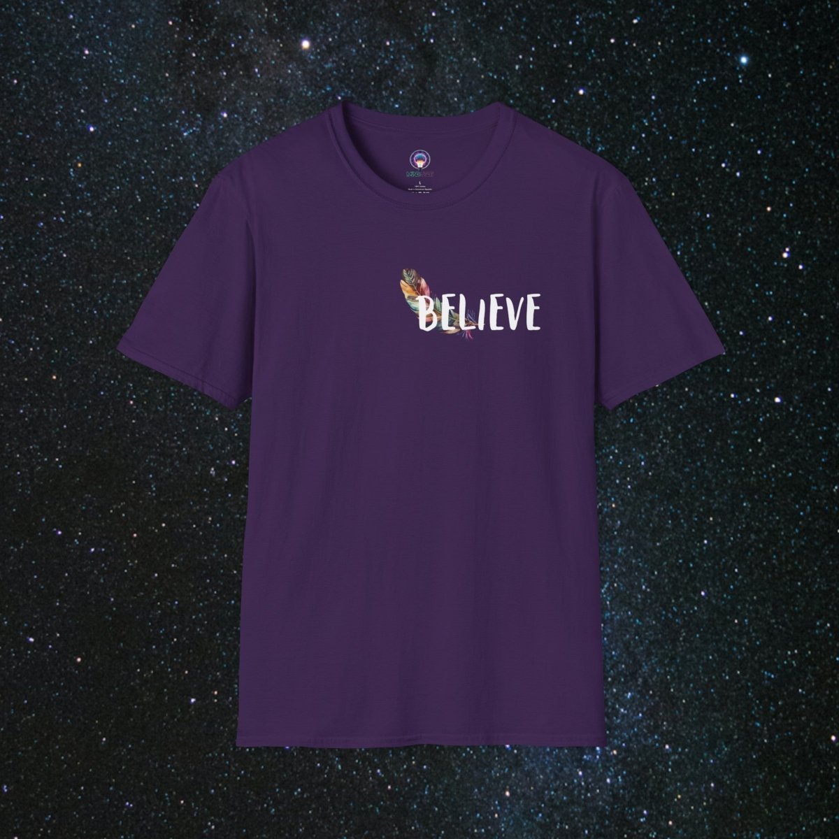 Manifestation - Minima Unisex Softstyle T-Shirt - MindLight Apparel - Manifestation - Minima Unisex Softstyle T-Shirt - Purple - S -