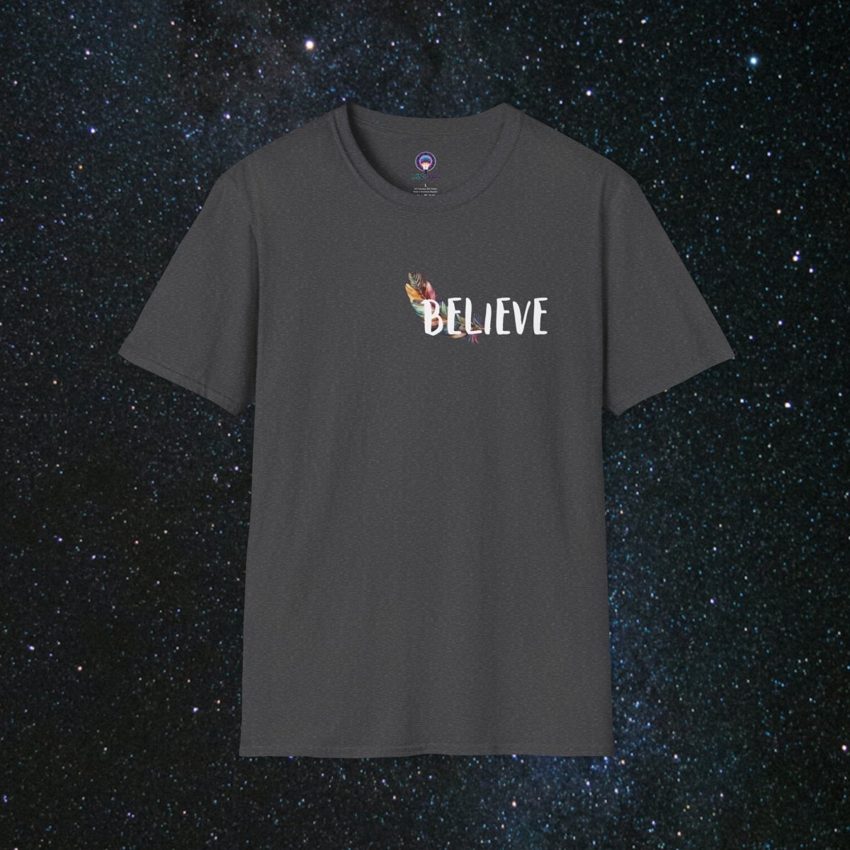 Manifestation - Minima Unisex Softstyle T-Shirt - MindLight Apparel - Manifestation - Minima Unisex Softstyle T-Shirt - Dark Heather - XS -