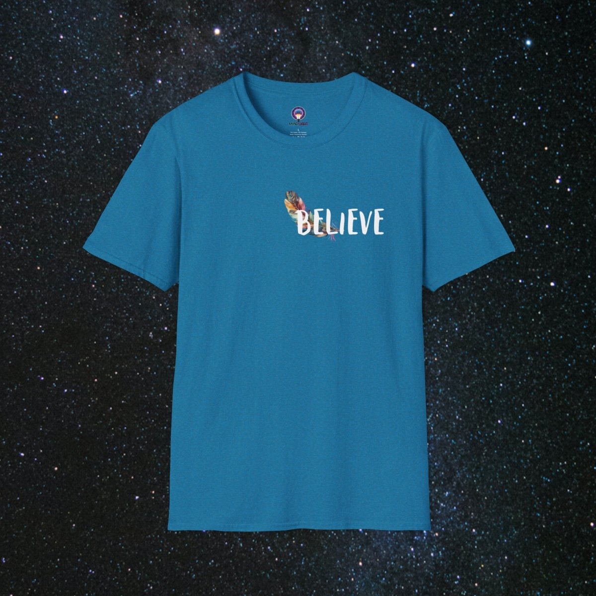 Manifestation - Minima Unisex Softstyle T-Shirt - MindLight Apparel - Manifestation - Minima Unisex Softstyle T-Shirt - Antique Sapphire - S -