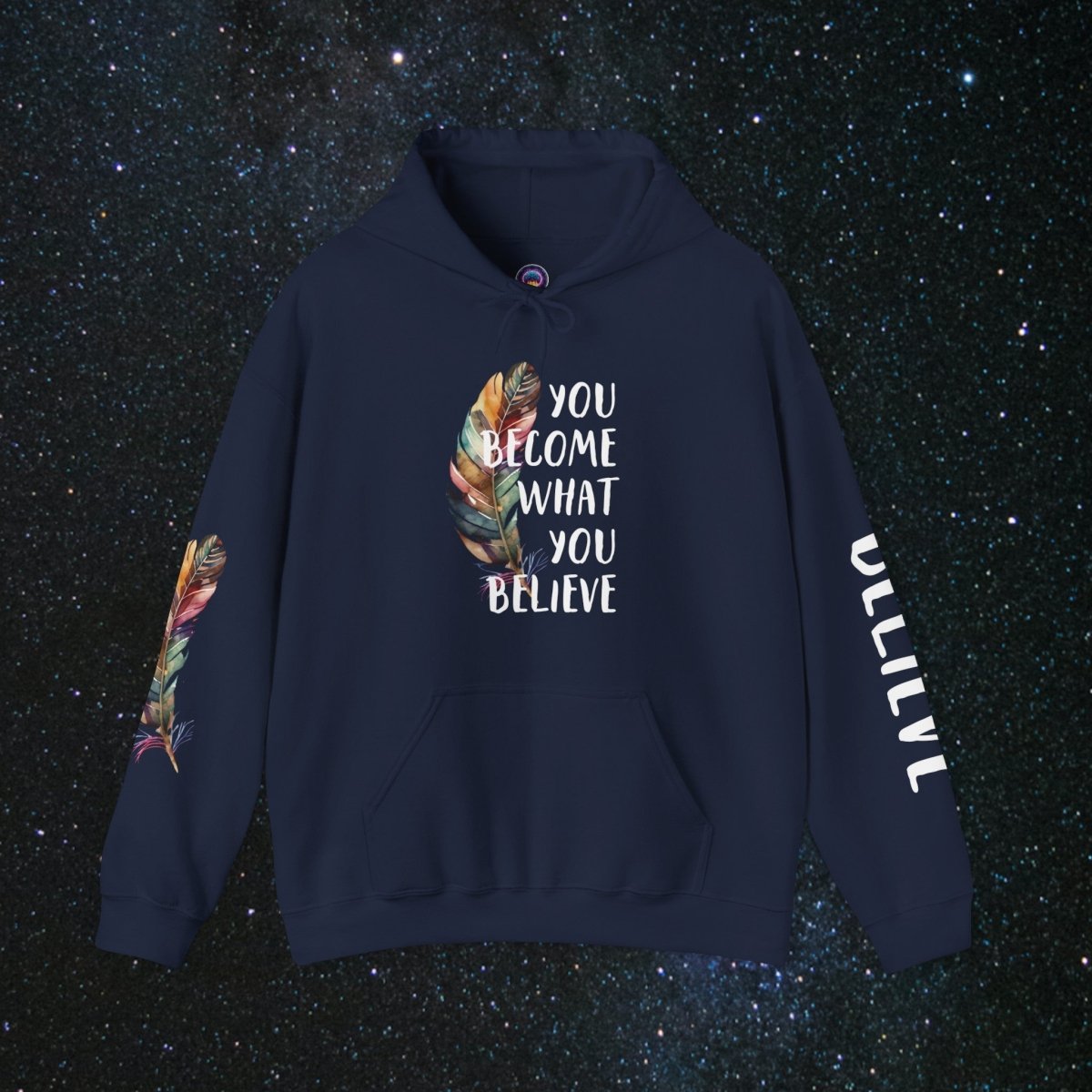 Manifestation - Unisex Pullover Hoodie - MindLight Apparel - Manifestation - Unisex Pullover Hoodie - Navy - S -