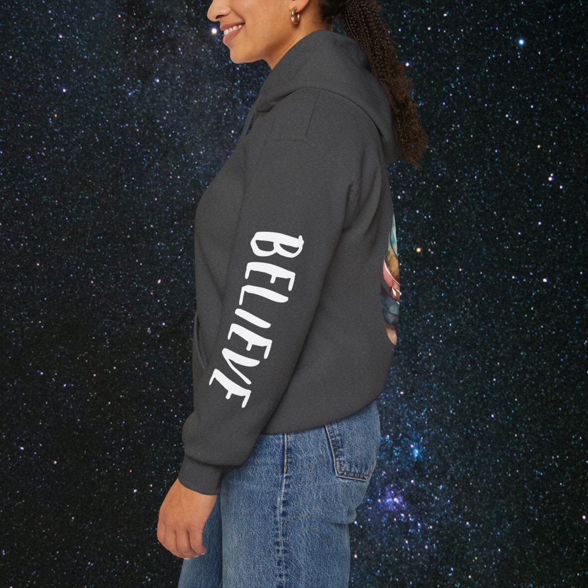 Manifestation - Unisex Pullover Hoodie - MindLight Apparel - Manifestation - Unisex Pullover Hoodie - Dark Chocolate - S -