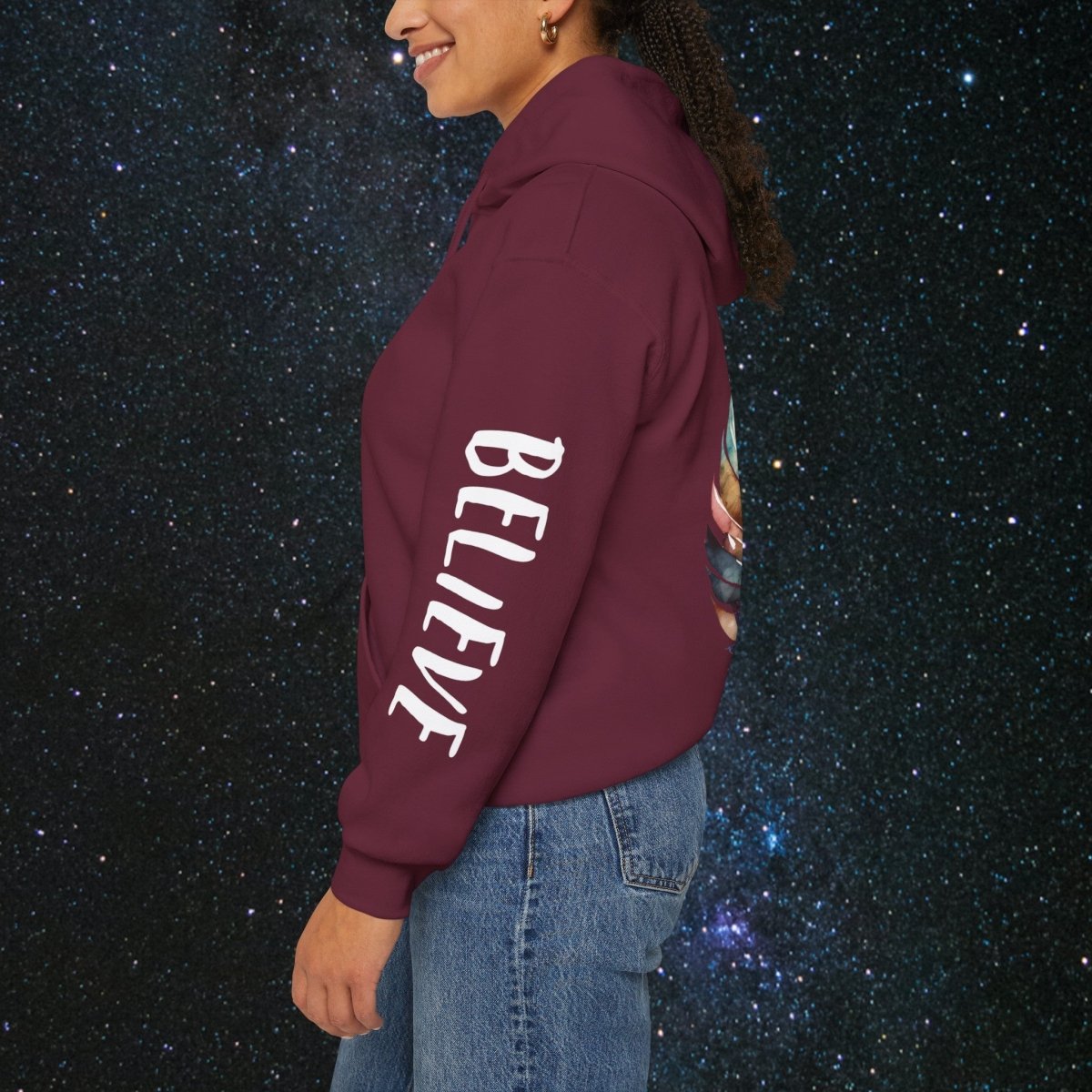 Manifestation - Unisex Pullover Hoodie - MindLight Apparel - Manifestation - Unisex Pullover Hoodie - Dark Chocolate - S -