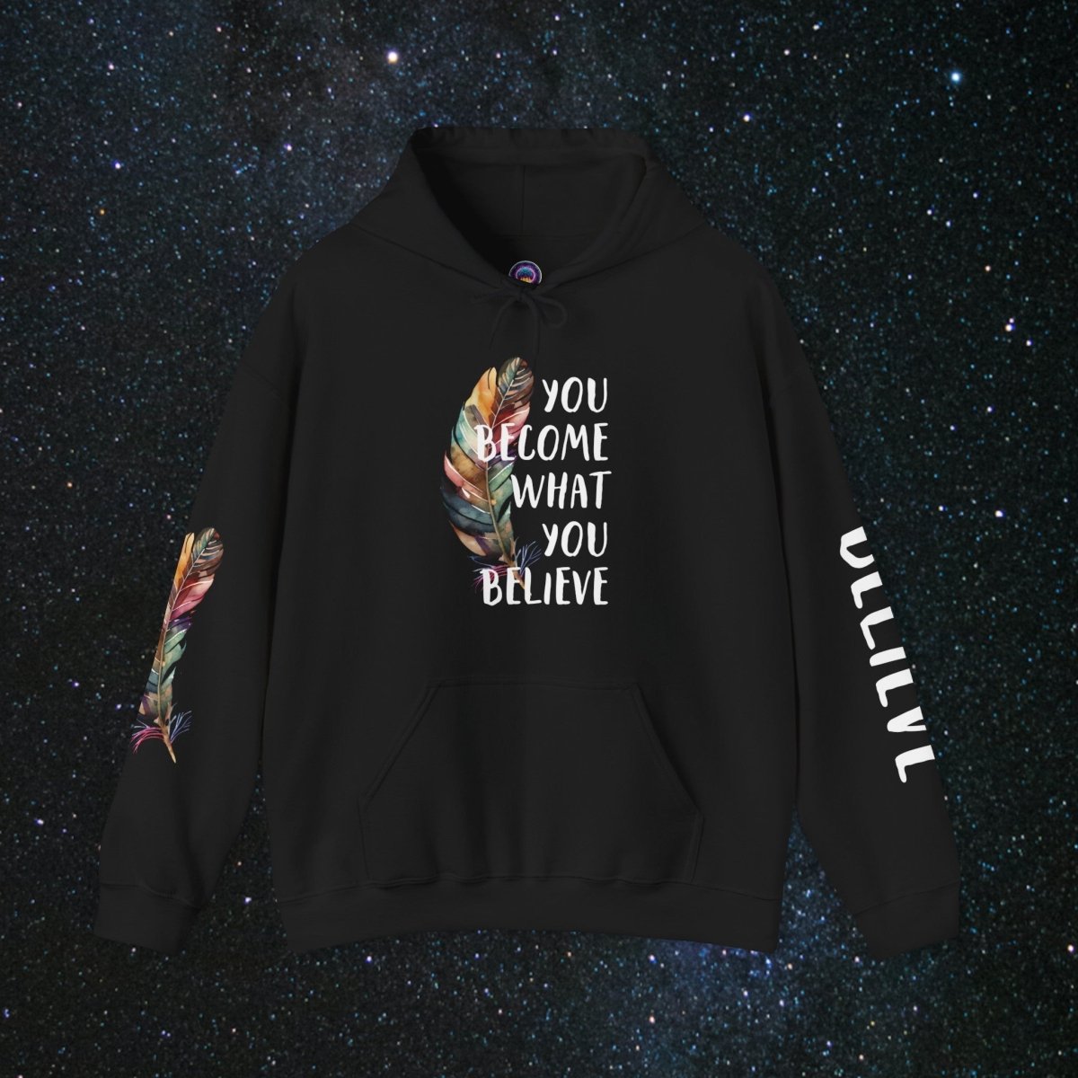 Manifestation - Unisex Pullover Hoodie - MindLight Apparel - Manifestation - Unisex Pullover Hoodie - Black - S -