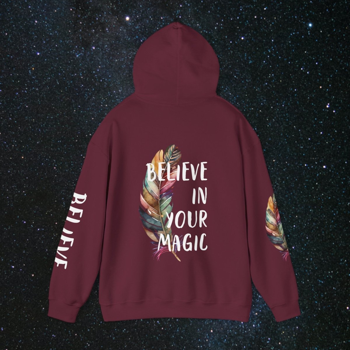 Manifestation - Unisex Pullover Hoodie - MindLight Apparel - Manifestation - Unisex Pullover Hoodie - Dark Chocolate - S -