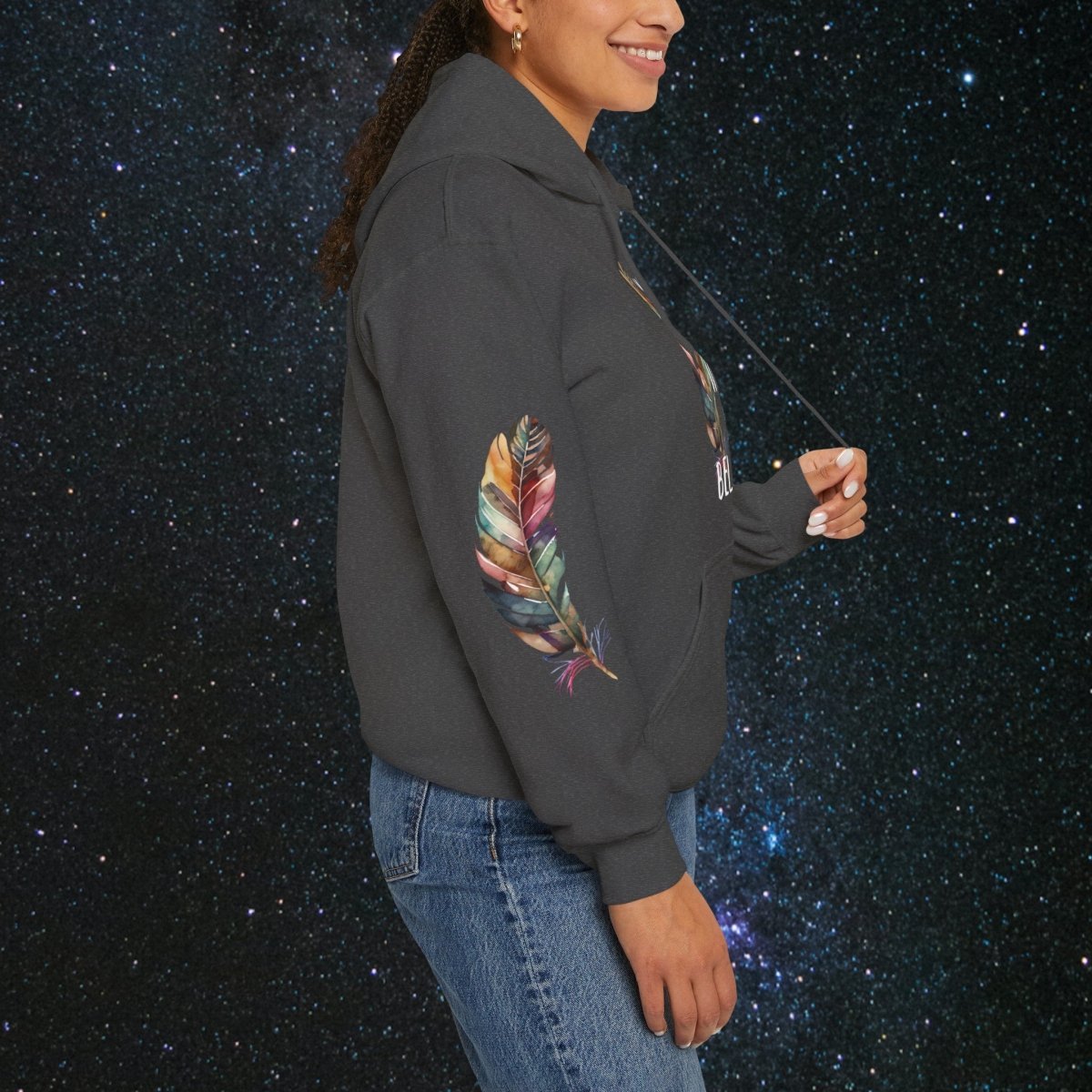 Manifestation - Unisex Pullover Hoodie - MindLight Apparel - Manifestation - Unisex Pullover Hoodie - Dark Chocolate - S -