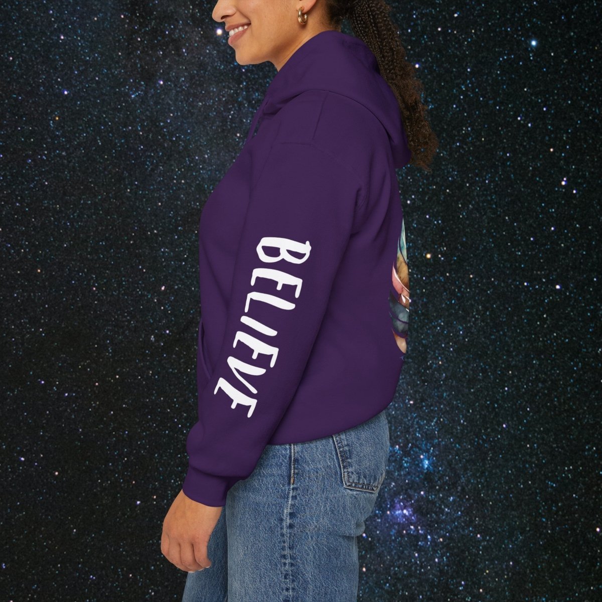 Manifestation - Unisex Pullover Hoodie - MindLight Apparel - Manifestation - Unisex Pullover Hoodie - Dark Chocolate - S -