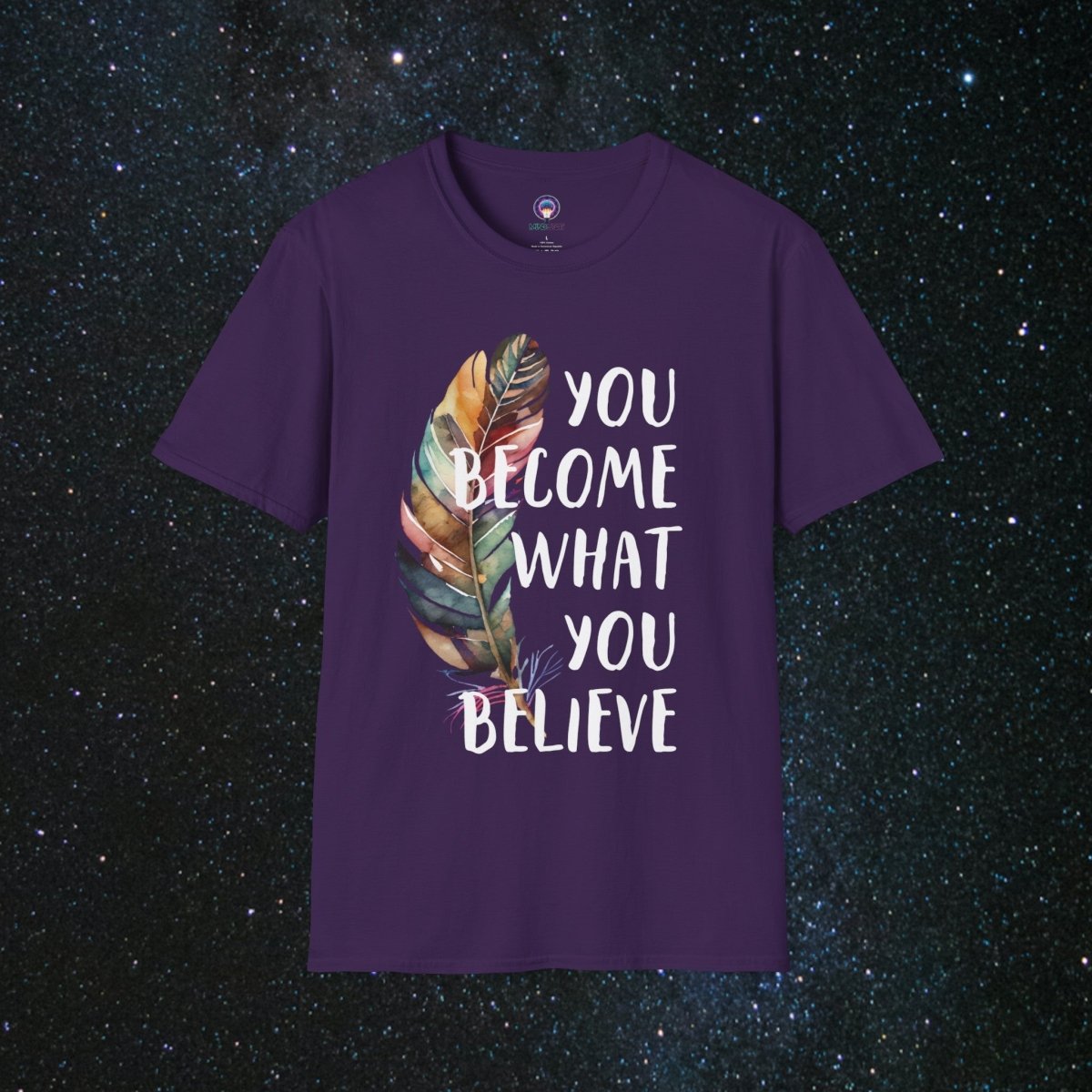 Manifestation Unisex Softstyle T-Shirt - MindLight Apparel - Manifestation Unisex Softstyle T-Shirt - Purple - S -