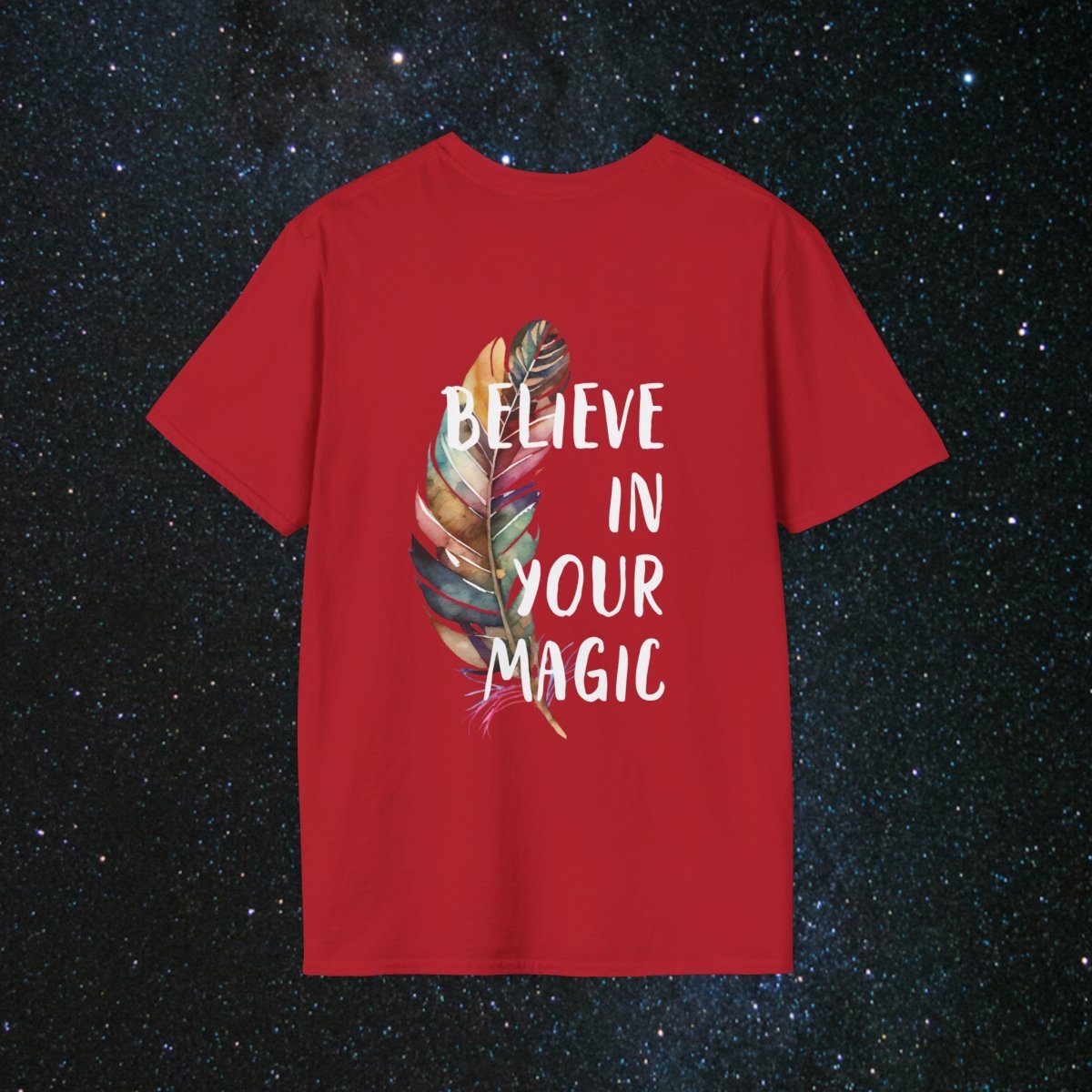 Manifestation Unisex Softstyle T-Shirt - MindLight Apparel - Manifestation Unisex Softstyle T-Shirt - Cherry Red - S -