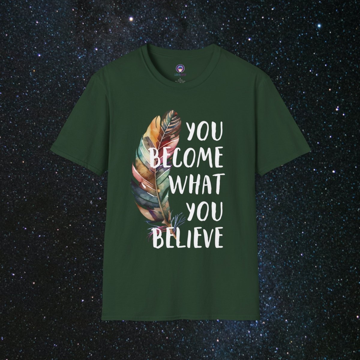 Manifestation Unisex Softstyle T-Shirt - MindLight Apparel - Manifestation Unisex Softstyle T-Shirt - Forest Green - S -