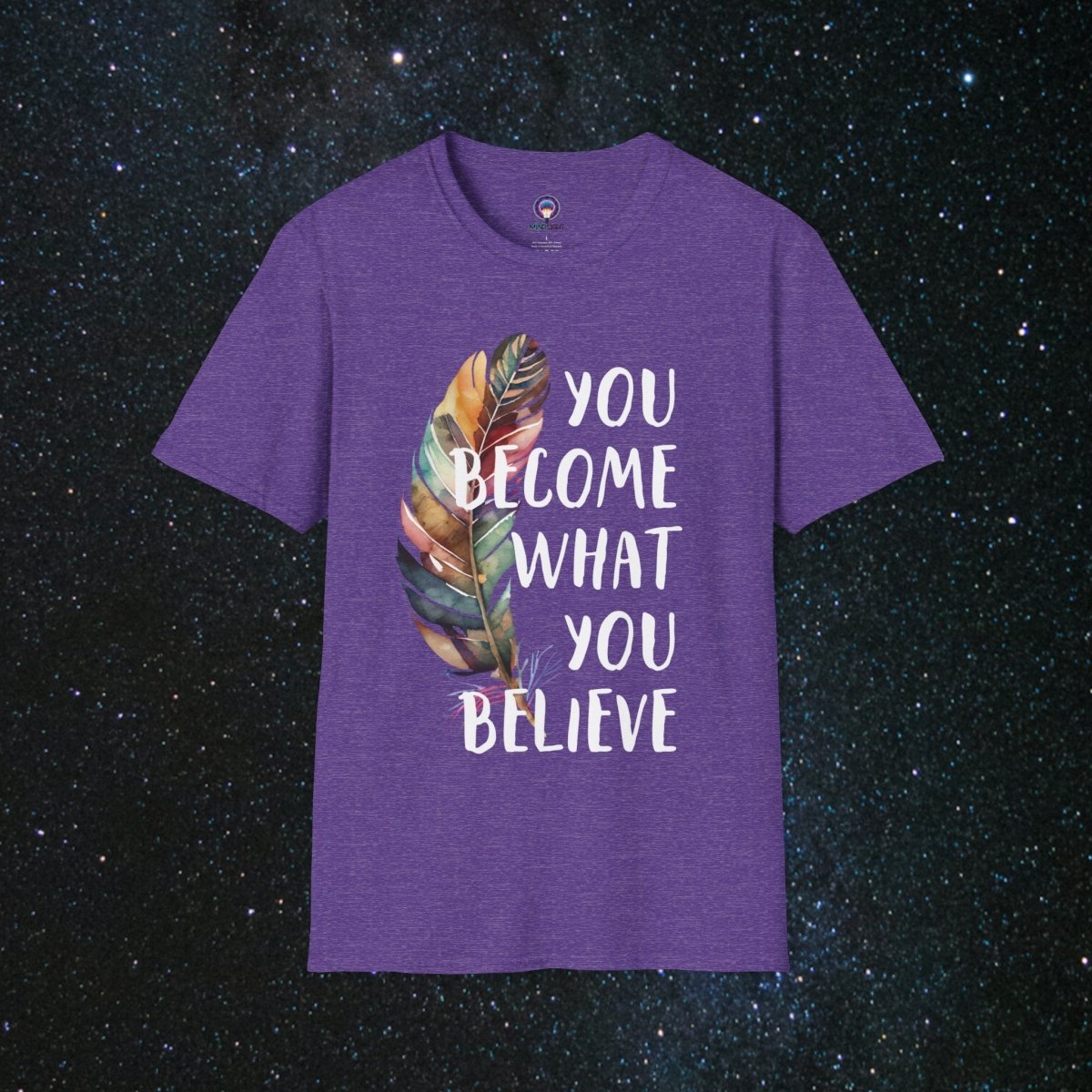 Manifestation Unisex Softstyle T-Shirt - MindLight Apparel - Manifestation Unisex Softstyle T-Shirt - Heather Purple - S -