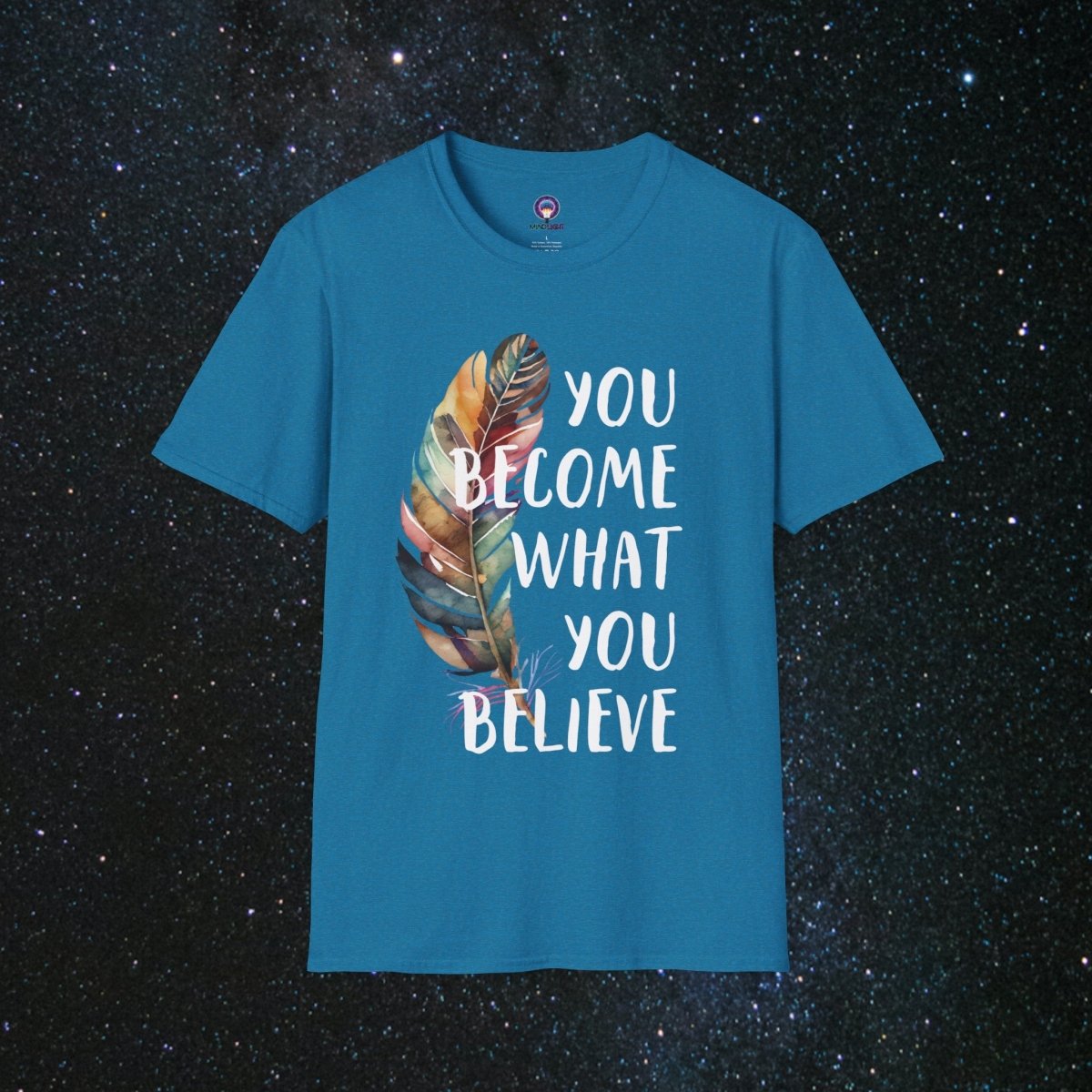 Manifestation Unisex Softstyle T-Shirt - MindLight Apparel - Manifestation Unisex Softstyle T-Shirt - Antique Sapphire - S -