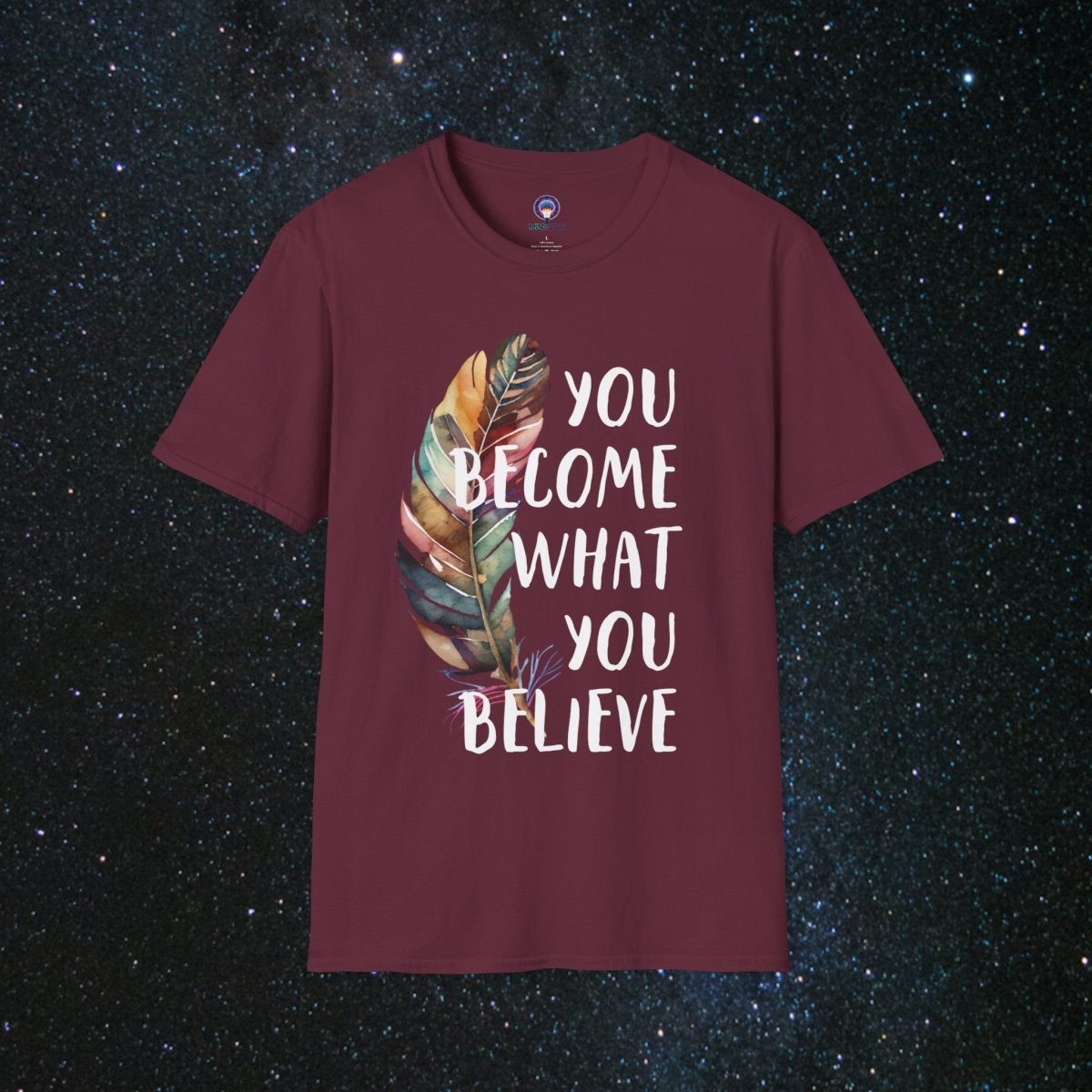 Manifestation Unisex Softstyle T-Shirt - MindLight Apparel - Manifestation Unisex Softstyle T-Shirt - Maroon - S -