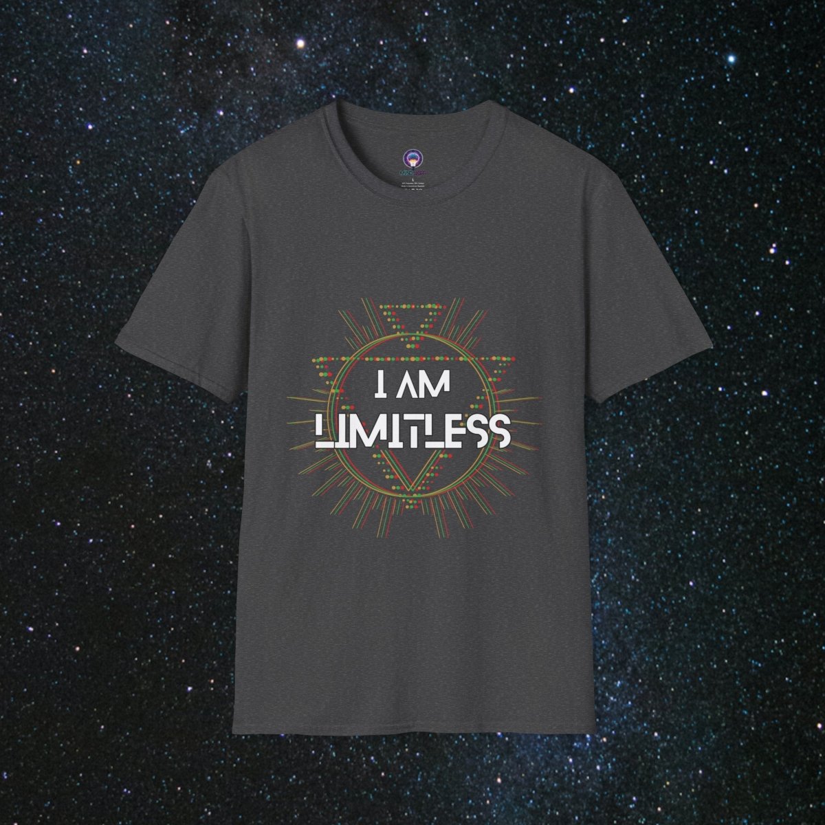 MindLight Alpha Infinite Unisex Softstyle T-Shirt - MindLight Apparel - MindLight Alpha Infinite Unisex Softstyle T-Shirt - Dark Heather - XS -