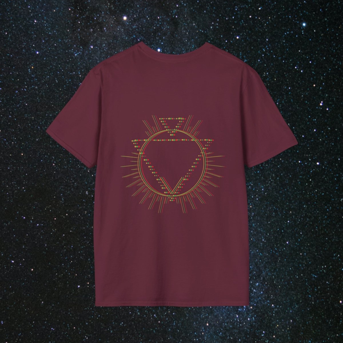 MindLight Alpha Infinite Unisex Softstyle T-Shirt - MindLight Apparel - MindLight Alpha Infinite Unisex Softstyle T-Shirt - Maroon - S -