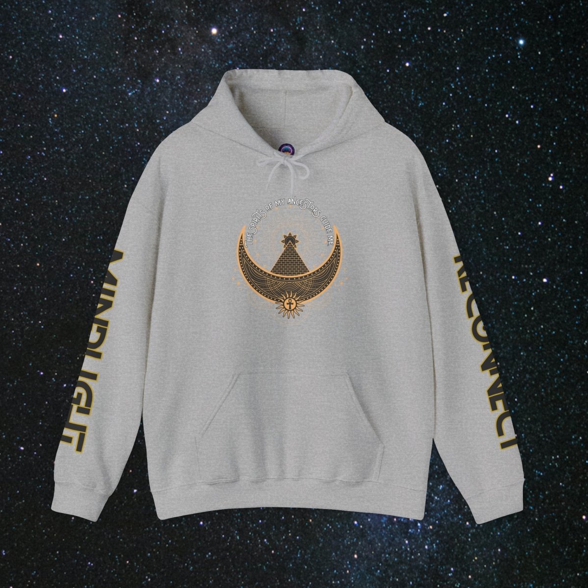 MindLight Ancestral Echoes Unisex Heavy Blend™ Hoodie - MindLight Apparel - MindLight Ancestral Echoes Unisex Heavy Blend™ Hoodie - Sport Grey - S -