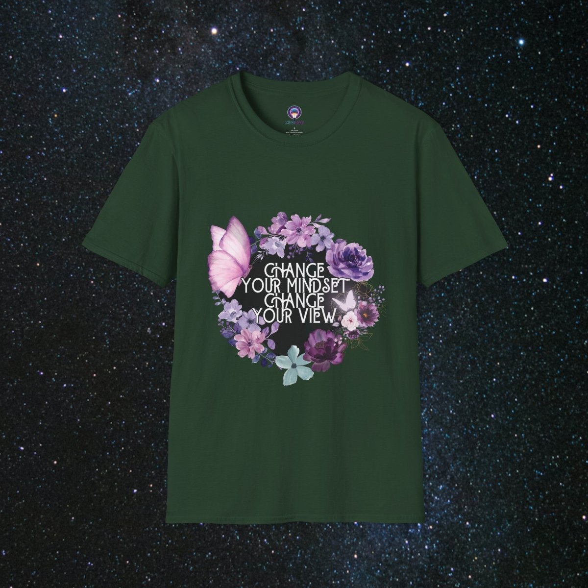MindLight Apparel Mindful Softstyle T-Shirt - MindLight Apparel - MindLight Apparel Mindful Softstyle T-Shirt - Forest Green - S -