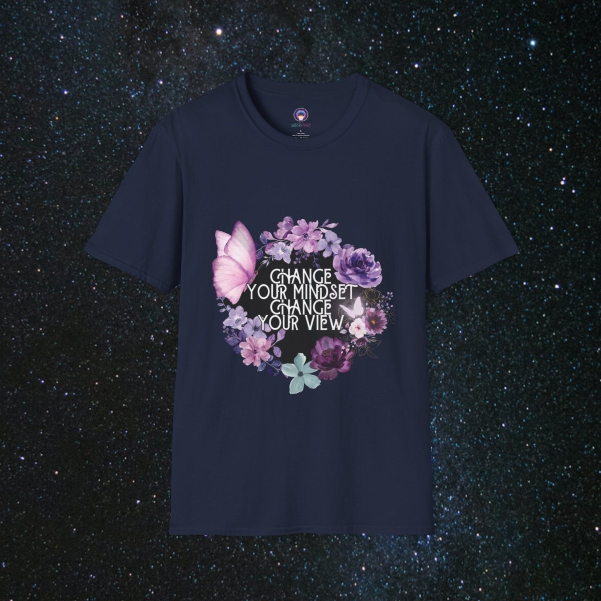 MindLight Apparel Mindful Softstyle T-Shirt - MindLight Apparel - MindLight Apparel Mindful Softstyle T-Shirt - Navy - XS -