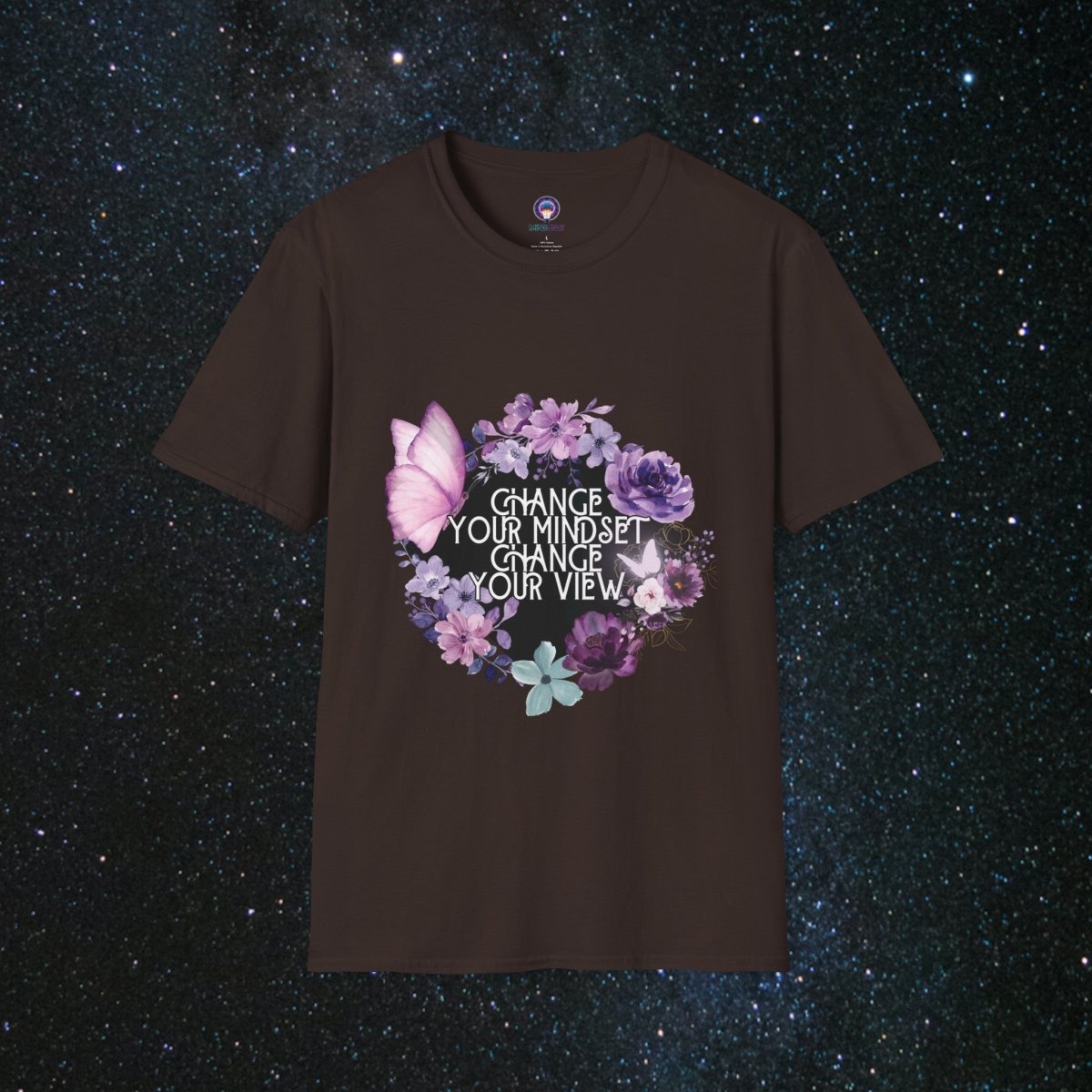 MindLight Apparel Mindful Softstyle T-Shirt - MindLight Apparel - MindLight Apparel Mindful Softstyle T-Shirt - Dark Chocolate - S -