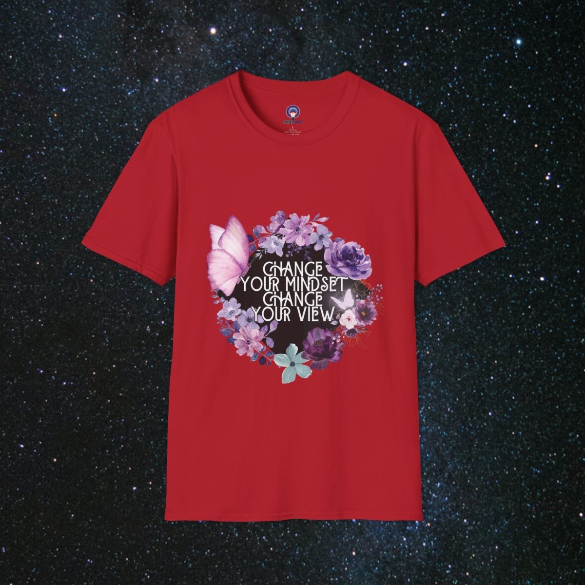 MindLight Apparel Mindful Softstyle T-Shirt - MindLight Apparel - MindLight Apparel Mindful Softstyle T-Shirt - Cherry Red - S -