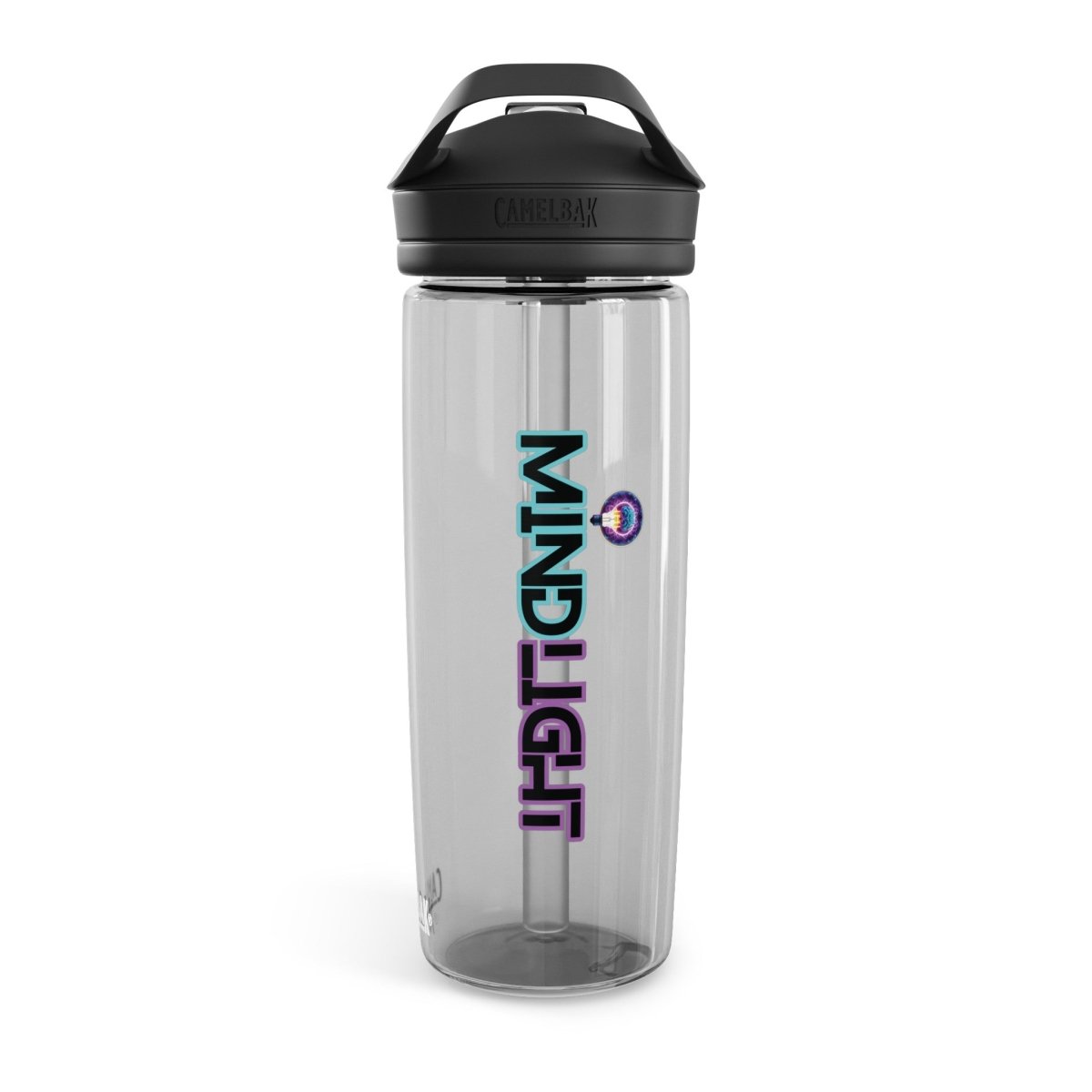 MindLight Aqua Water Bottle, 20oz\25oz - MindLight Apparel - MindLight Aqua Water Bottle, 20oz\25oz - 20oz - Charcoal -
