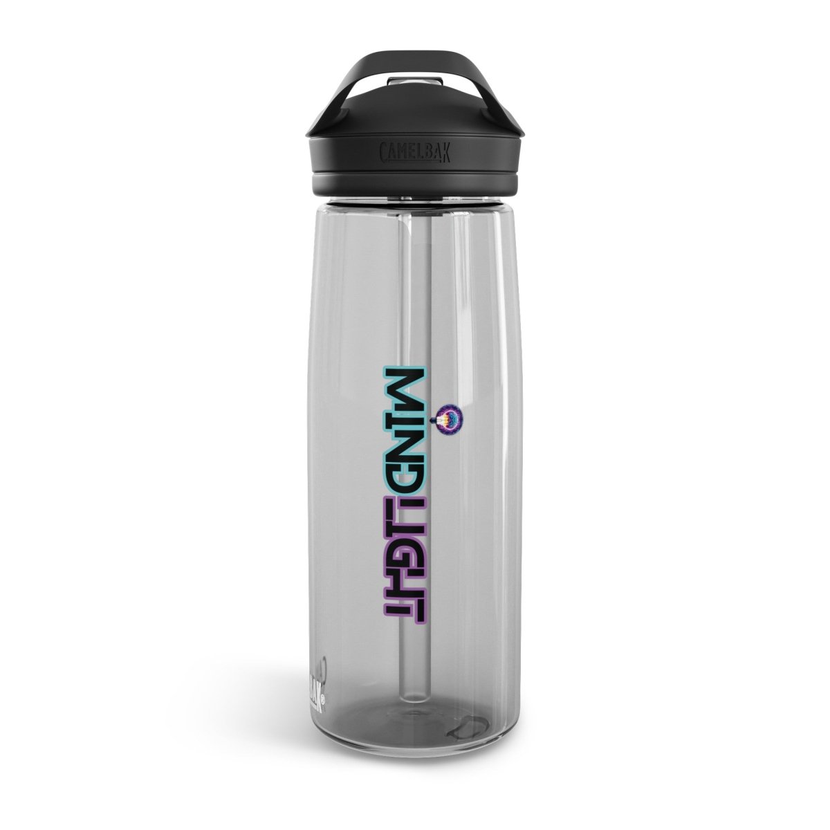 MindLight Aqua Water Bottle, 20oz\25oz - MindLight Apparel - MindLight Aqua Water Bottle, 20oz\25oz - 20oz - Charcoal -