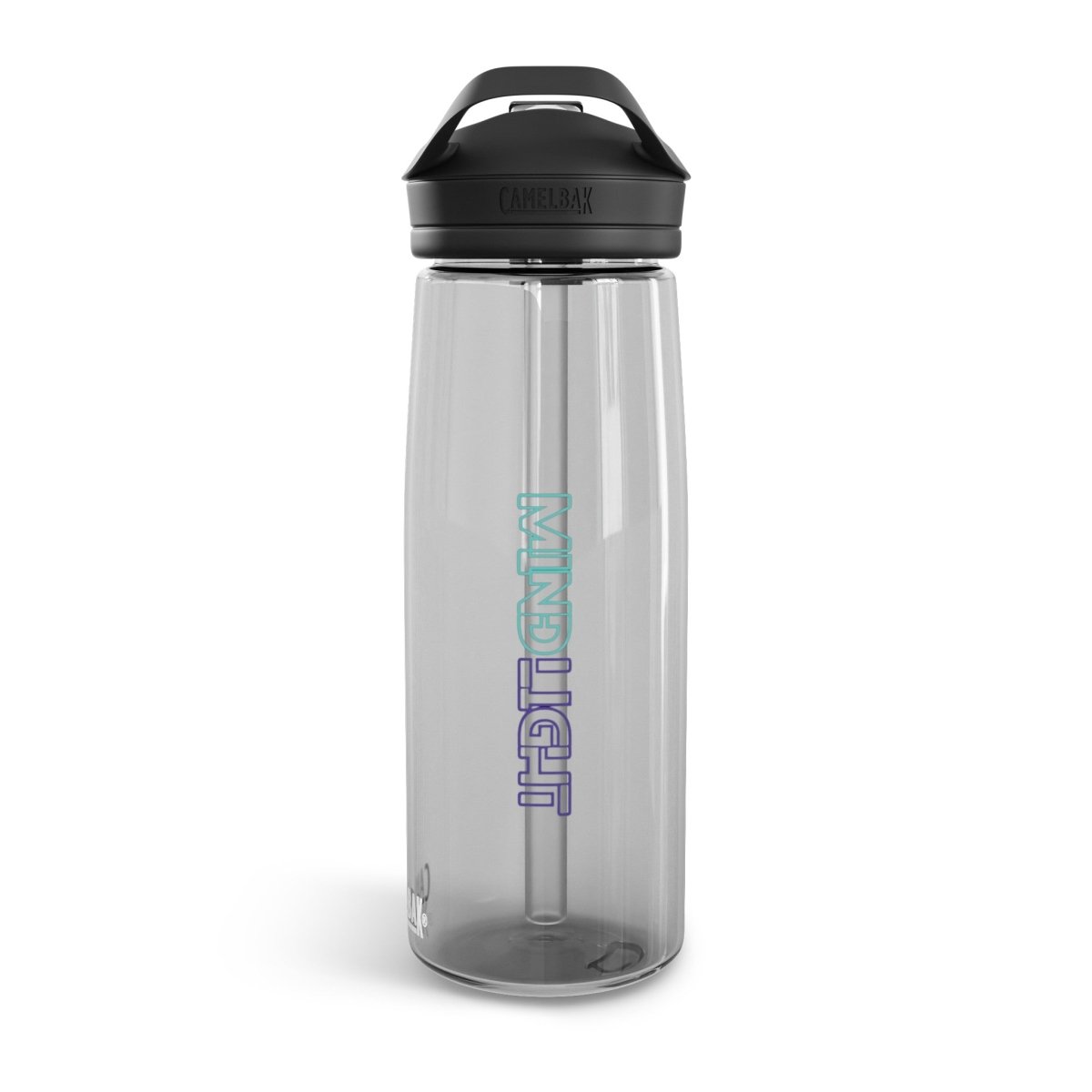 MindLight AquaZen Water Bottle, 20oz\25oz - MindLight Apparel - MindLight AquaZen Water Bottle, 20oz\25oz - 20oz - Charcoal -