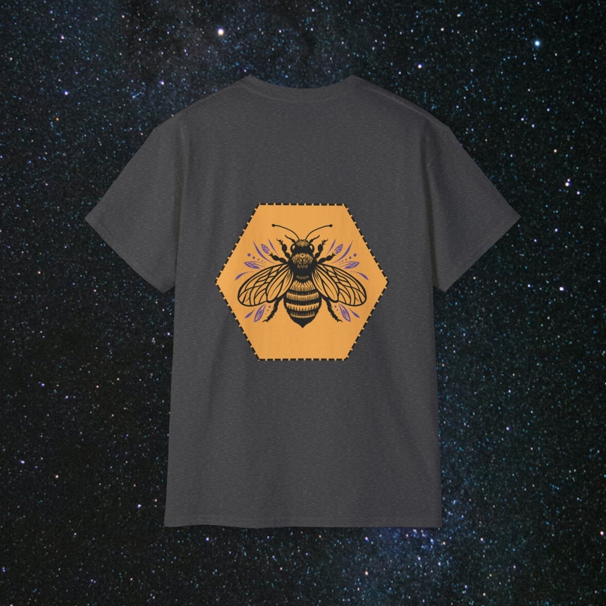 MindLight Bee Kind Unisex Ultra Cotton Tee - MindLight Apparel - MindLight Bee Kind Unisex Ultra Cotton Tee - Gold - S -