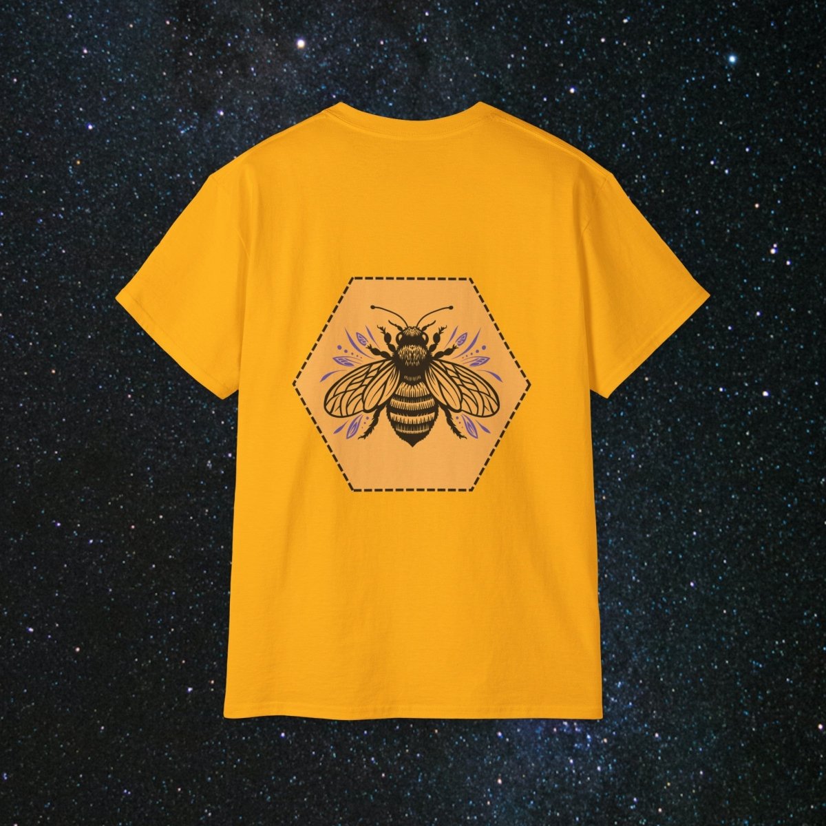 MindLight Bee Kind Unisex Ultra Cotton Tee - MindLight Apparel - MindLight Bee Kind Unisex Ultra Cotton Tee - Gold - S -