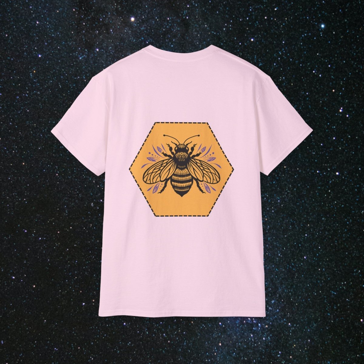 MindLight Bee Kind Unisex Ultra Cotton Tee - MindLight Apparel - MindLight Bee Kind Unisex Ultra Cotton Tee - Gold - S -