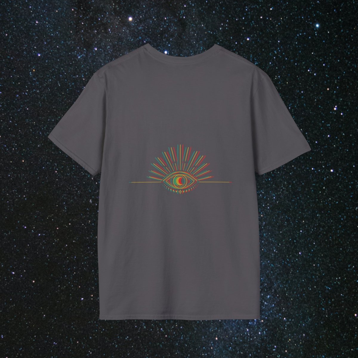 MindLight Glitch SoulGleam Unisex Softstyle T-Shirt - MindLight Apparel - MindLight Glitch SoulGleam Unisex Softstyle T-Shirt - Cherry Red - S -
