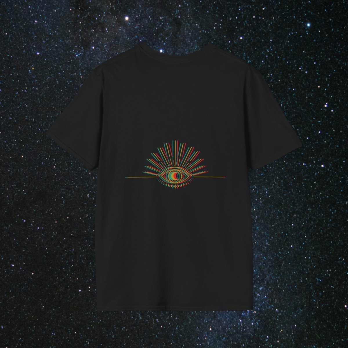 MindLight Glitch SoulGleam Unisex Softstyle T-Shirt - MindLight Apparel - MindLight Glitch SoulGleam Unisex Softstyle T-Shirt - Cherry Red - S -