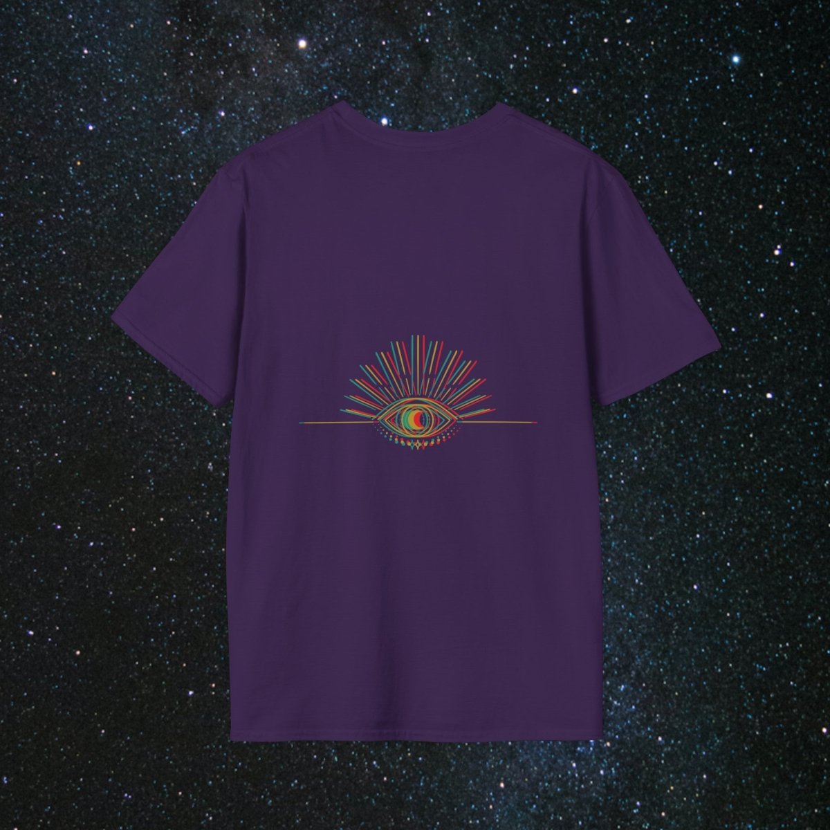 MindLight Glitch SoulGleam Unisex Softstyle T-Shirt - MindLight Apparel - MindLight Glitch SoulGleam Unisex Softstyle T-Shirt - Cherry Red - S -