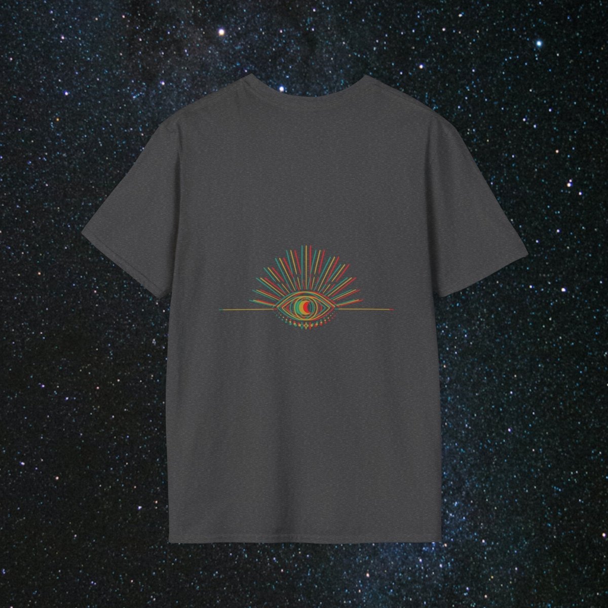 MindLight Glitch SoulGleam Unisex Softstyle T-Shirt - MindLight Apparel - MindLight Glitch SoulGleam Unisex Softstyle T-Shirt - Cherry Red - S -