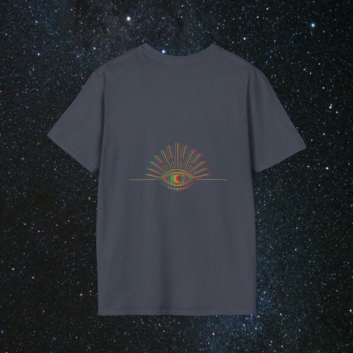 MindLight Glitch SoulGleam Unisex Softstyle T-Shirt - MindLight Apparel - MindLight Glitch SoulGleam Unisex Softstyle T-Shirt - Cherry Red - S -