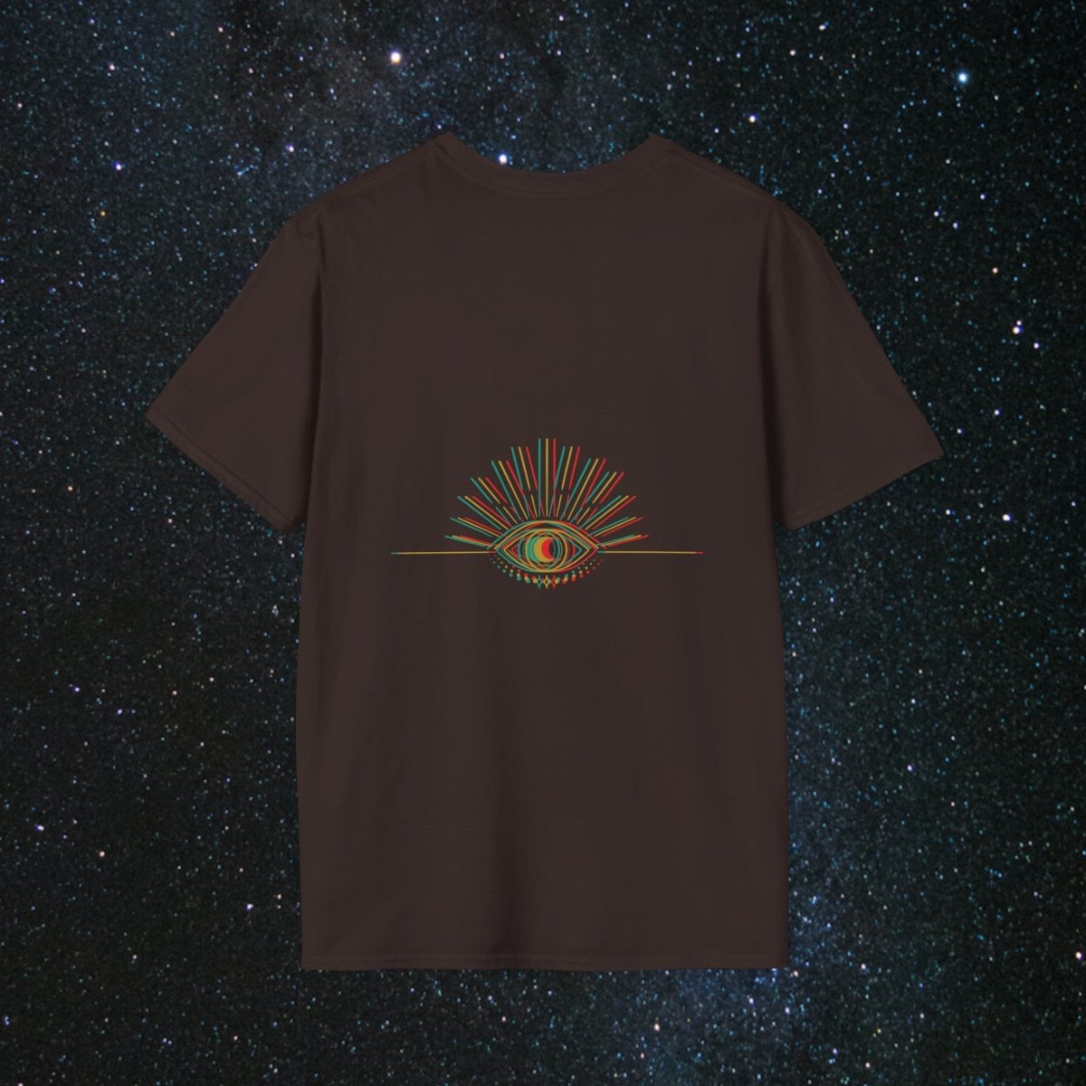 MindLight Glitch SoulGleam Unisex Softstyle T-Shirt - MindLight Apparel - MindLight Glitch SoulGleam Unisex Softstyle T-Shirt - Cherry Red - S -