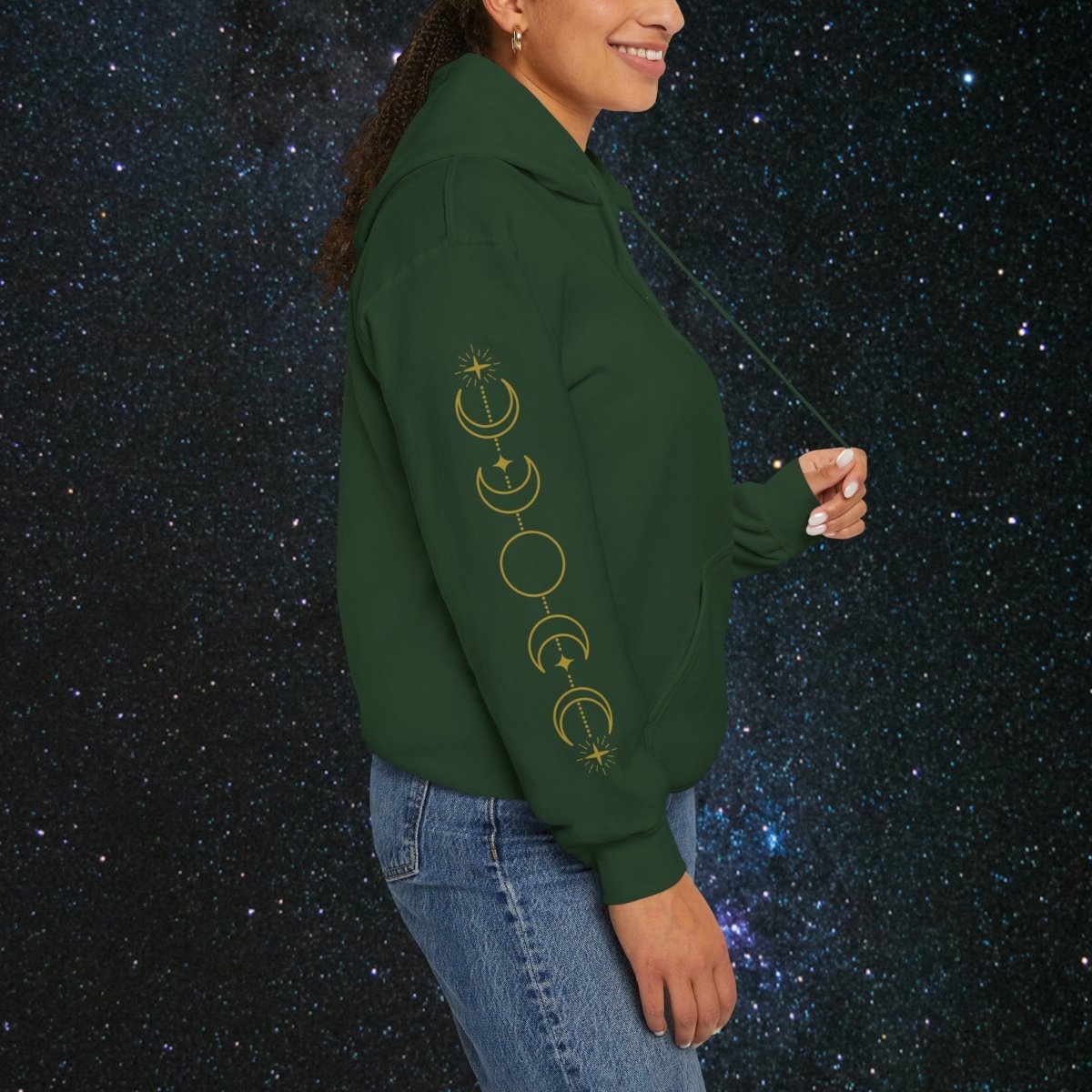 MindLight - Golden Unisex Pullover Hoodie - MindLight Apparel - MindLight - Golden Unisex Pullover Hoodie - Forest Green - S -
