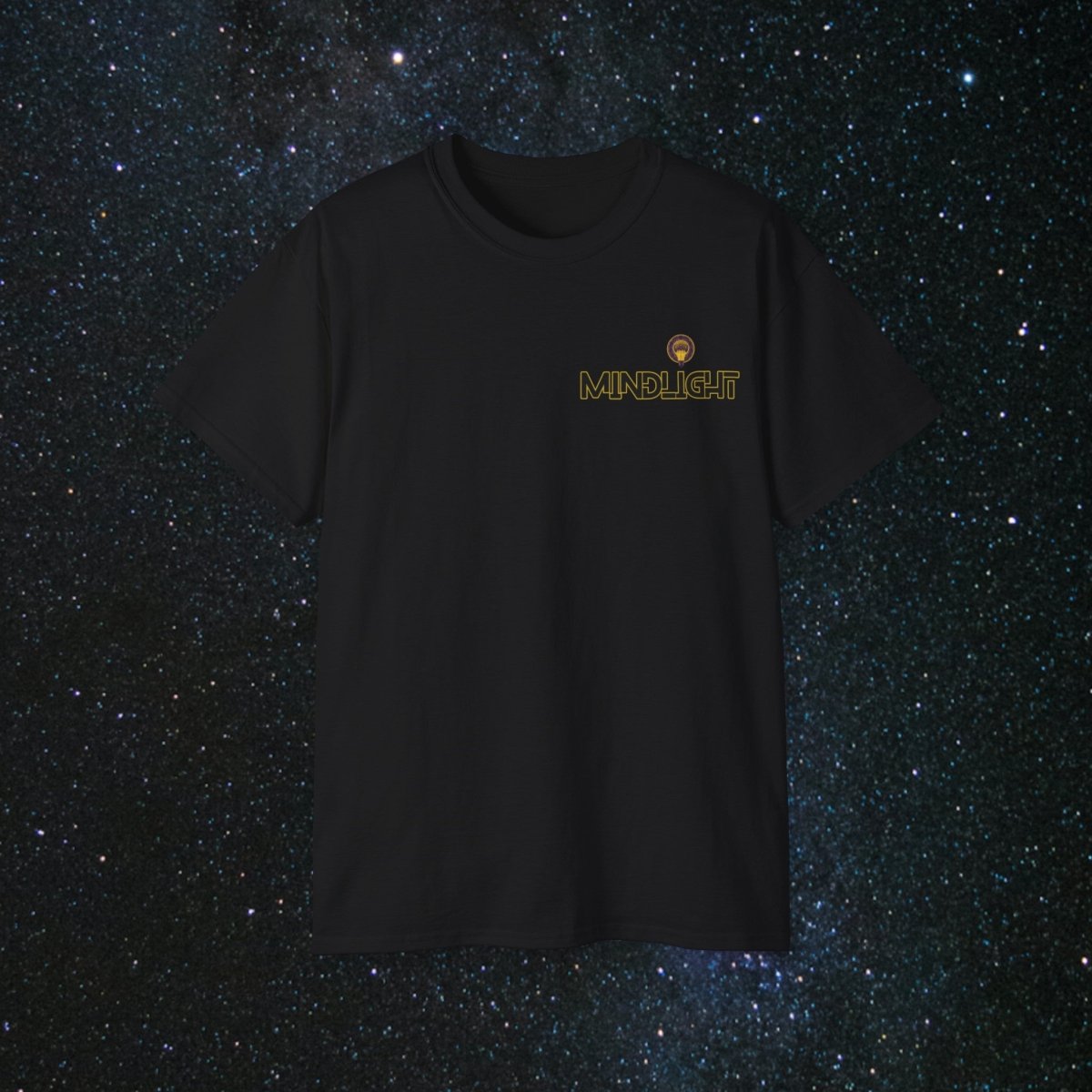 MindLight - Golden Unisex Ultra Cotton Tee - MindLight Apparel - MindLight - Golden Unisex Ultra Cotton Tee - Black - S -