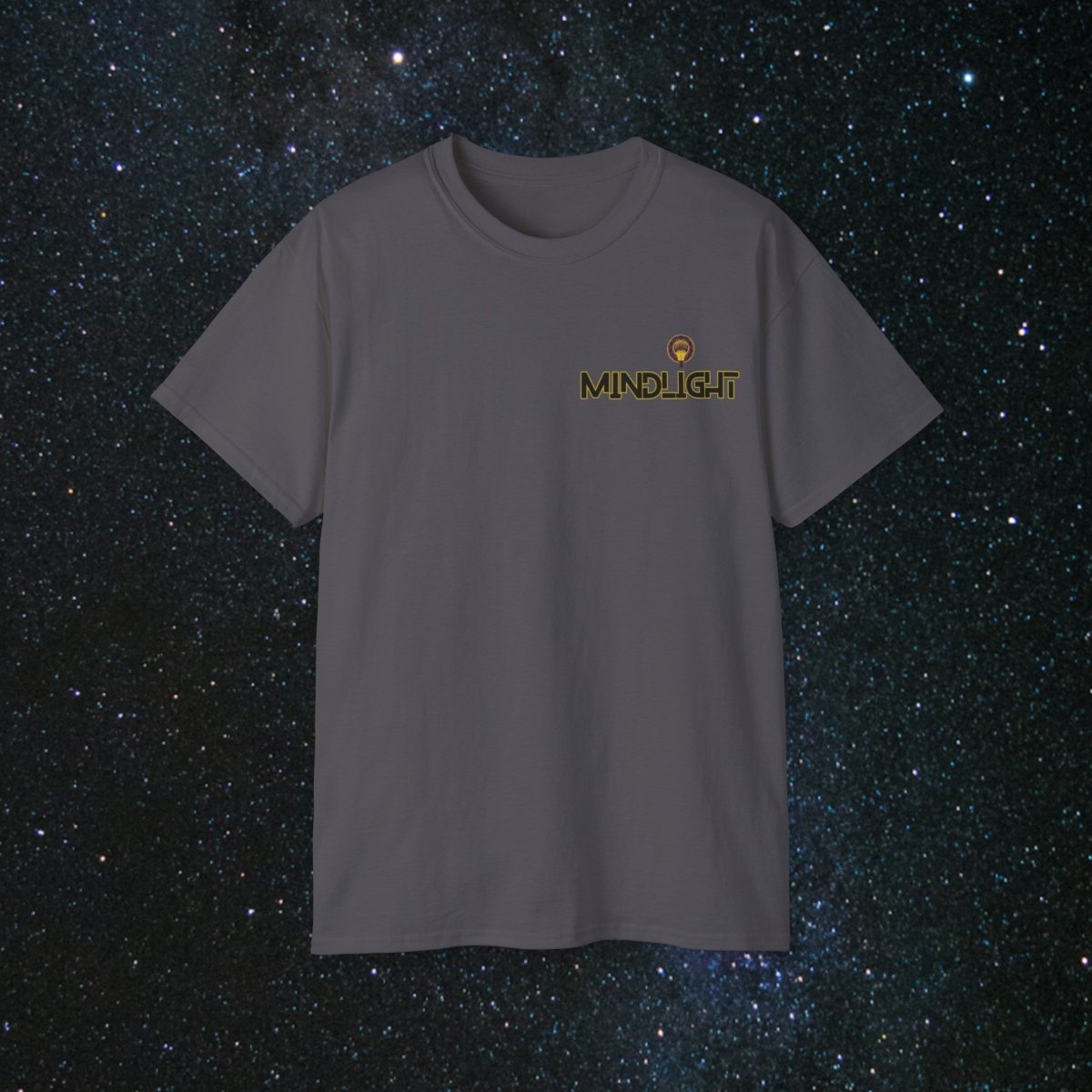 MindLight - Golden Unisex Ultra Cotton Tee - MindLight Apparel - MindLight - Golden Unisex Ultra Cotton Tee - Charcoal - S -