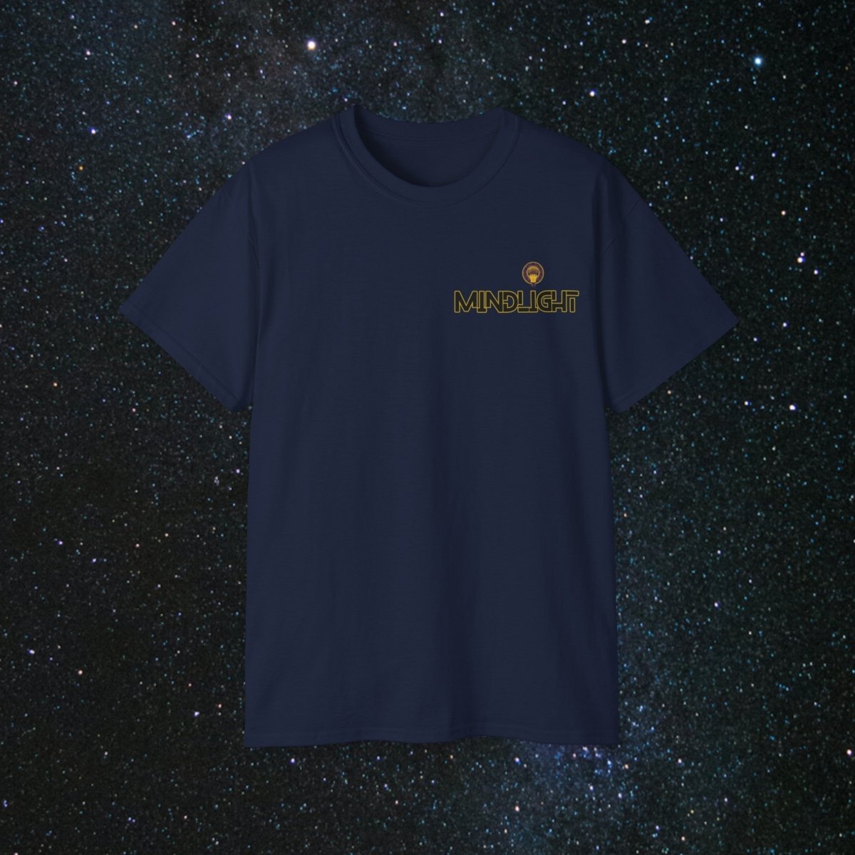 MindLight - Golden Unisex Ultra Cotton Tee - MindLight Apparel - MindLight - Golden Unisex Ultra Cotton Tee - Navy - S -